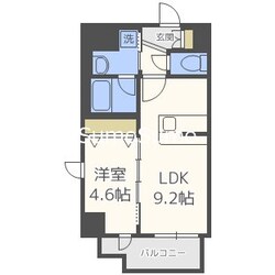 ハーヴェスト京町堀の物件間取画像